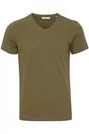 Koszulki męskie - CASUAL FRIDAY CFLincoln t-shirt męski z dekoltem w kształcie litery V, krótki rękaw, z dekoltem w serek, slim fit, 180521_burnt Olive, XL - miniaturka - grafika 1