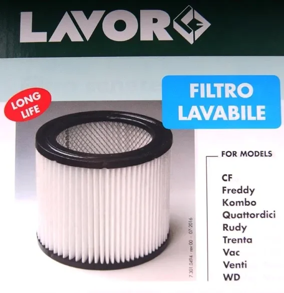 Filtr Zmywalny Do Odkurzaczy Lavor Quattordici