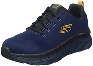 Trampki męskie - Skechers Męskie trampki 232362 NVYL, granatowa siatka/żółte wykończenie, 9,5 UK - miniaturka - grafika 1