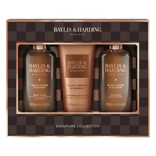 Baylis&Harding Black Pepper&Ginseng Mens Luxury Bathing Trio Set - Zestawy kosmetyków damskich - miniaturka - grafika 1