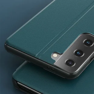Eco Leather View Case elegancki futerał etui z klapką i funkcją podstawki Samsung Galaxy S21+ 5G (S21 Plus 5G) pomarańczowy - Etui i futerały do telefonów - miniaturka - grafika 9