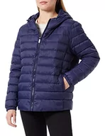 Kurtki damskie - ONLY CARMAKOMA Damska kurtka pikowana CARTAHOE Quilted Hood Jacket OTW, granatowa, L-50/52, Maritime Blue, L - miniaturka - grafika 1