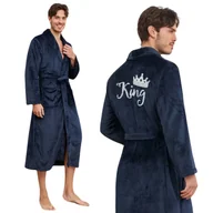 Piżamy damskie - SZLAFROK MĘSKI CIEPŁY L/XL DŁUGI MIĘKKI ELEGANCKI KING PREZENT DLA MĘŻCZYZN [SZLAFROK2] - miniaturka - grafika 1