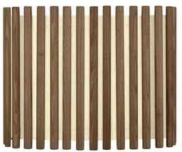 UMAGE - Komorebi Abażur Medium Rectangular Dark Oak Umage - Oprawy, klosze i abażury - miniaturka - grafika 1