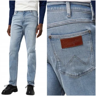 Wrangler GREENSBORO Grey Light DżINS proste męskie spodnie jeansowe W36 L32 - Spodnie męskie Wrangler GREENSBORO Grey Light DżINS proste męskie spodnie jeansowe W36 L32 - Spodnie męskie - miniaturka - grafika 1