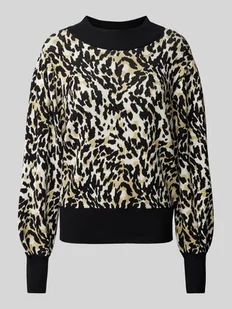 Sweter z dzianiny z okrągłym dekoltem model ‘FONNY’ - Swetry damskie - miniaturka - grafika 1