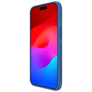 Wzmocnione etui do iPhone 15 Pro Max Nillkin Super Frosted Shield Pro - niebieskie - Etui i futerały do telefonów - miniaturka - grafika 4