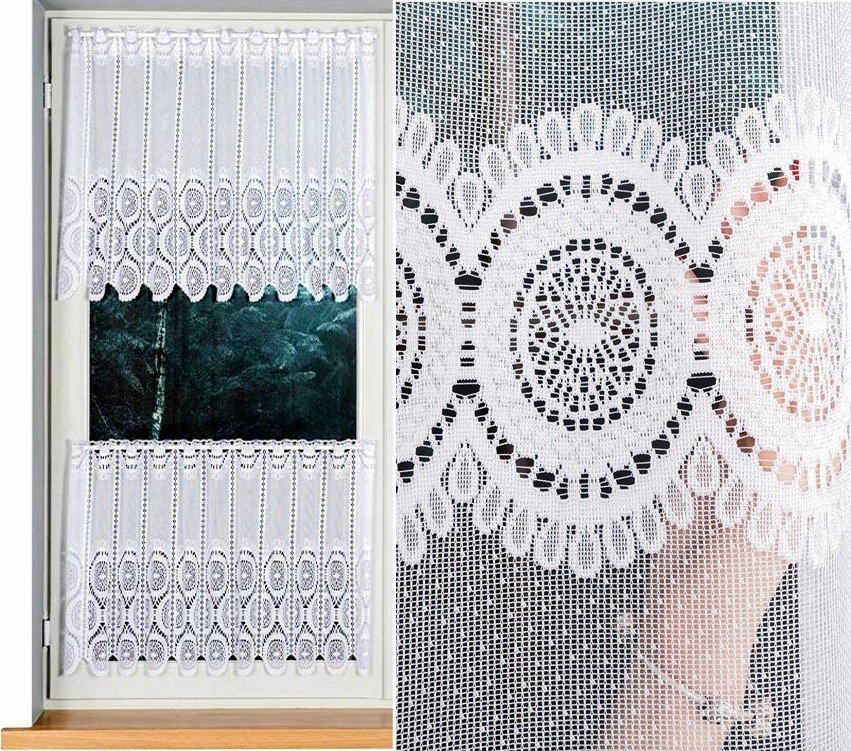 Malwina firana wzór 18535 zazdrostka Panelowa 400x50cm (z obszyciem)