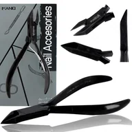 Akcesoria do paznokci - Cążki cęgi do grubych wrastających paznokci skórek obcinaczki nożyczki manicure gabinet SPA czarne - miniaturka - grafika 1