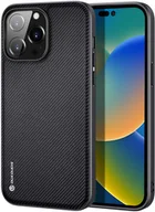 Etui i futerały do telefonów - Dux Ducis Fino etui pokrowiec pokryty nylonowym materiałem iPhone 14 Pro Max czarny - miniaturka - grafika 1
