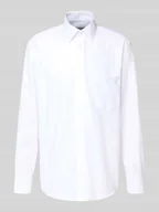 Koszule męskie - Koszula biznesowa o kroju comfort fit z listwą guzikową - miniaturka - grafika 1