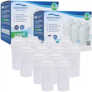 12X FILTR WODY AQUALOGIS UNIX DO DZBANKA DAFI ZAMIENNIK DO BRITA AQUAPHOR - Wkłady filtrujące - miniaturka - grafika 1