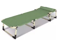 Place zabaw - Łóżko polowe składane turystyczne kanadyjka XXL khaki 150kg - miniaturka - grafika 1