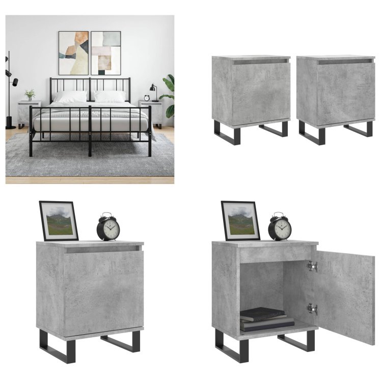 vidaXL Szafki nocne 2 szt. Stolik nocny 40x30x50 cm - Stolik nocny - Szafki nocne - Szafka nocna - Szafka nocna