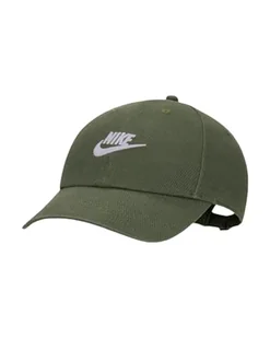 Nike FB5368-325 U NK Club cap U CB FUT WSH L Czapka z daszkiem Unisex Dorosły Cargo Khaki/Biały Rozmiar L/XL - Czapki damskie - miniaturka - grafika 1