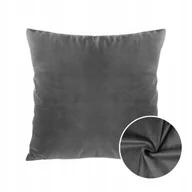Poszewki na poduszki - Poszewka Szara 40X40 Na Poduszke Grafitowa Welurowa Wybór Kolorów - miniaturka - grafika 1
