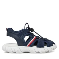 Buty dla chłopców - Sandały Tommy Hilfiger T1B2-33895-1591 S Granatowy - miniaturka - grafika 1