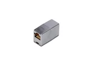 Adaptery i przejściówki - Adapter (przelotka) RJ45-RJ45, kat.5e, ekranowany, srebrny DN-93901 - miniaturka - grafika 1