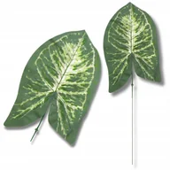 Sztuczne kwiaty - Liść na druciku na PIKU do wiązanek LIŚCIE stroiki kwiaty doniczki 12szt - miniaturka - grafika 1