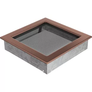 Kratki.pl KRATKA KOMINKOWA PROSTOKĄTNA MIEDŹ GALWANICZNA 220X220 MM 22MG - Akcesoria kominkowe - miniaturka - grafika 1