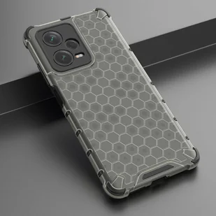 Honeycomb etui do Xiaomi Redmi Note 12 Pro+ pancerny hybrydowy pokrowiec czarne - Etui i futerały do telefonów - miniaturka - grafika 4