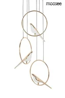 Lampy sufitowe - MOOSEE lampa wisząca BIRD DISC złota - miniaturka - grafika 1