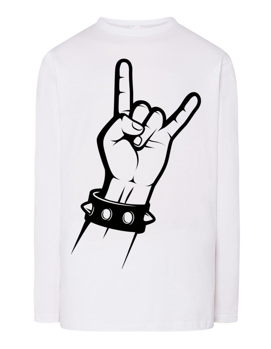 Longsleeve muzyczny nadruk ręka Rock'n Roll r.XXL