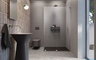 Radaway Furo SL kabina Walk-in 120x200cm prawa szkło przejrzyste 10306638-01-01R/10110594-01-01 - Kabiny prysznicowe - miniaturka - grafika 3