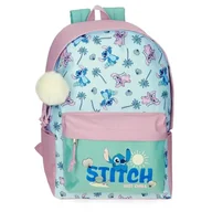Plecaki szkolne i tornistry - Disney Stitch Just Chill Plecak Szkolny Na Laptopa 15,6 cala Zielony 31,5 x 45 x 15 cm Poliester by Joumma Bags, Zielony, Talla única, plecak szkolny - miniaturka - grafika 1