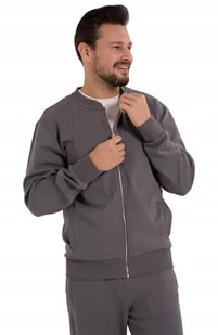 Bluza Dresowa Męska Bomberka na zamek Bawełniana SZARA MORAJ - 3XL - Bluzy męskie Bluza Dresowa Męska Bomberka na zamek Bawełniana SZARA MORAJ - 3XL - Bluzy męskie - miniaturka - grafika 1