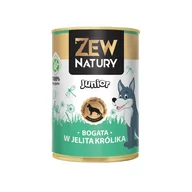 Mokra karma dla psów - ZEW NATURY Zew Natury Junior 94% mięsa 400g x 12 bogata w podroby królika PZEW001C - miniaturka - grafika 1