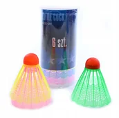 Badminton - LOTKI DO BAMINTONA PLASTIKOWE KOLOROWE ZESTAW 6SZT - miniaturka - grafika 1