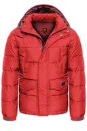Kurtki męskie - Lee Puffer Jacket Męska Kurtka Zimowa Warp Red L87Xumkg-2Xl - miniaturka - grafika 1