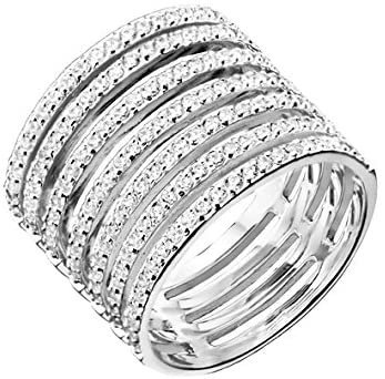 Pierścionek obrączka Canyon Women 925 Sterling Silver Zircon Ring
