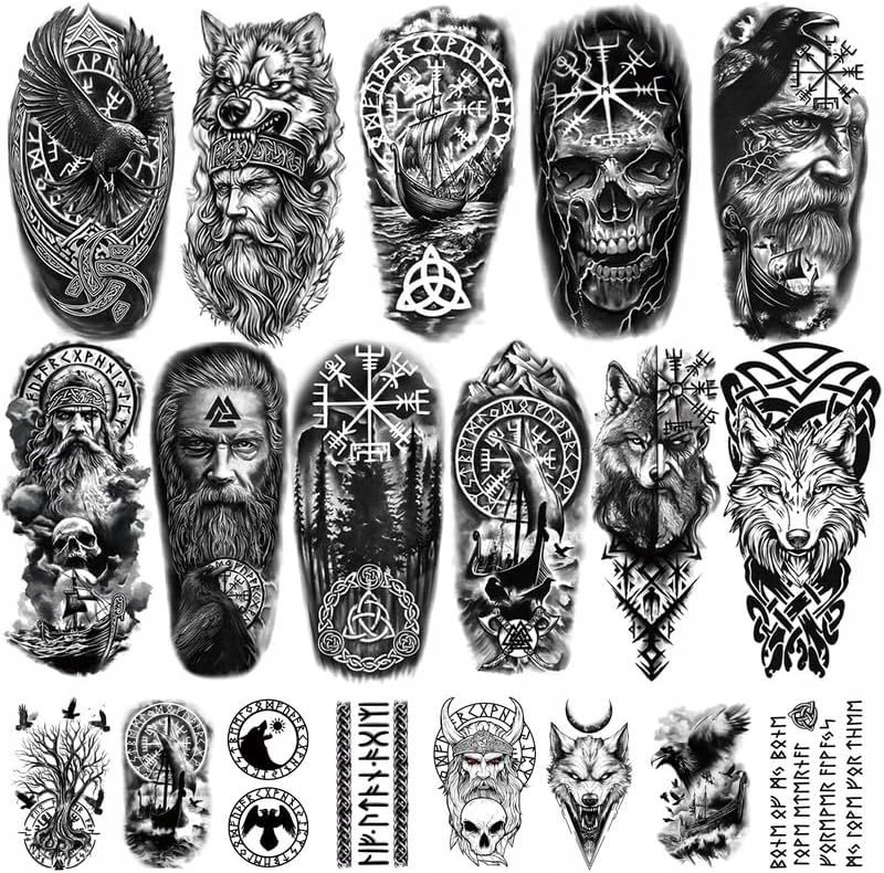 TATUAŻE ZMYWALNE X77 TATUAŻE TYMCZASOWE WODOODPORNE REALISTYCZNE 77 SZTUK