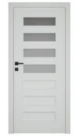Drzwi wewnętrzne - Dre Drzwi Wewnętrzne Z Szybą Plus 40 Okleina Jasna Szara Mat - miniaturka - grafika 1