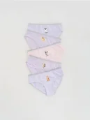 Majtki dla dzieci - Reserved - Bawełniane majtki z nadrukiem 5 pack - fioletowy - miniaturka - grafika 1