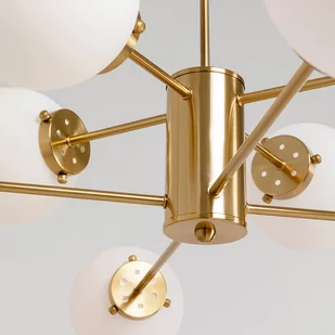 Żyrandol Heavenly, mosiądz Ø 98 cm, 8-punktowy - Lampy sufitowe - miniaturka - grafika 2