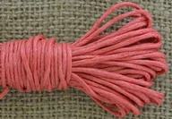 Półfabrykaty do biżuterii - [717116] Sznurek woskowany karminowy 1mm 7m - miniaturka - grafika 1