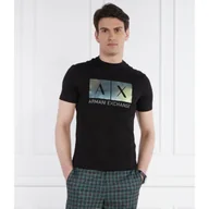 Koszulki męskie - Armani Exchange T-shirt | Regular Fit - miniaturka - grafika 1
