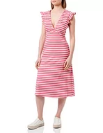 Sukienki - ONLY ONLMAY S/L WRAP Dress Box JRS sukienka midi, Shocking Pink, XS, Shocking Pink, XS - miniaturka - grafika 1