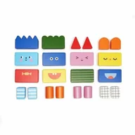 Klocki - Gra dla dzieci - Układanie figurek - drewniana - miniaturka - grafika 1