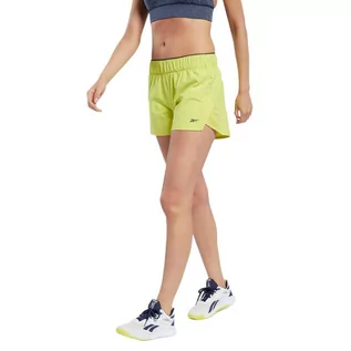 Spodnie sportowe damskie - Spodenki fitness damskie Reebok United By Fitness Epic zielone - grafika 1