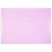 Koperty - Koperta na zatrzask A4 PP-113 pastelowa różowa - miniaturka - grafika 1