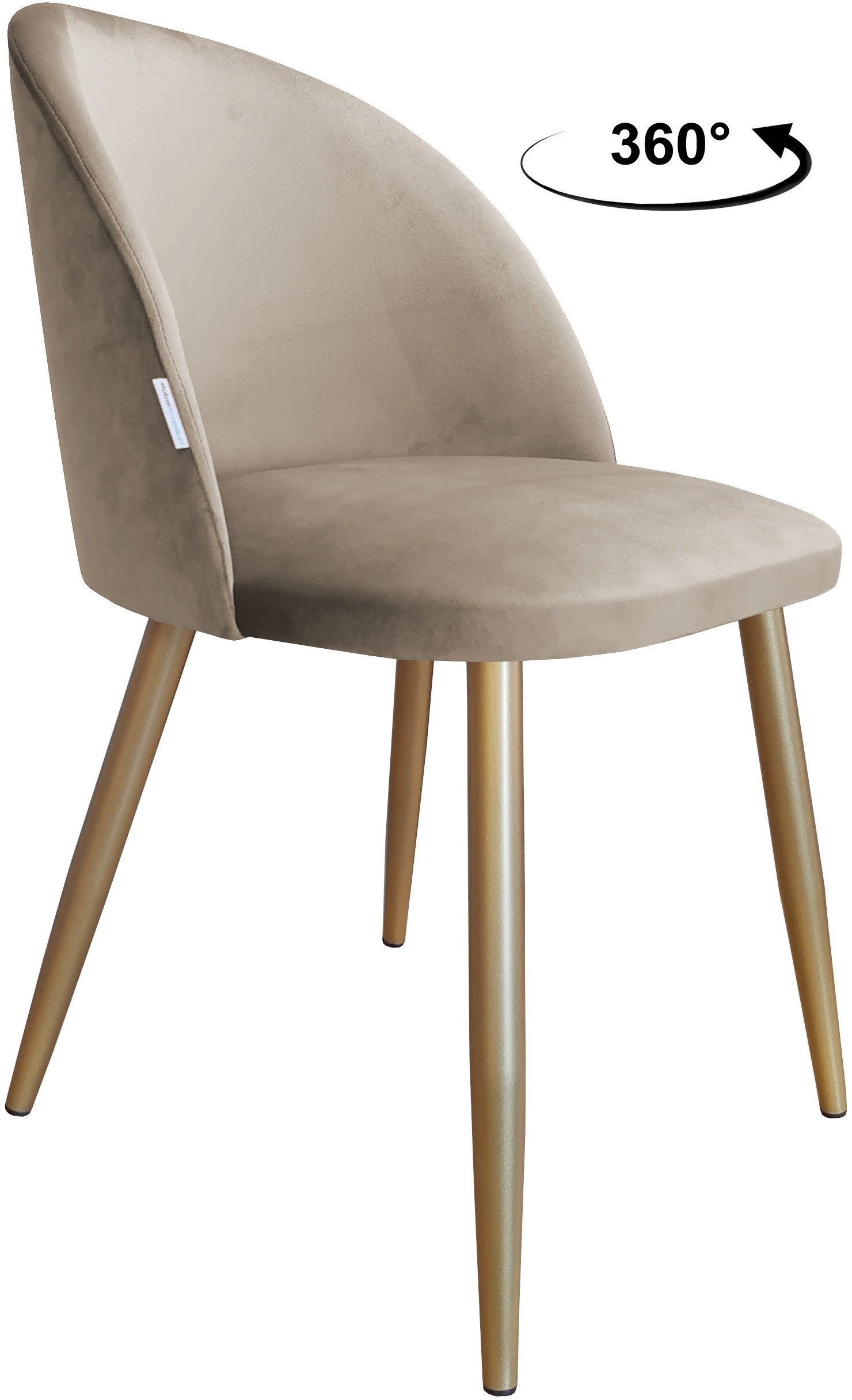 Krzesło obrotowe Colin podstawa złota MG09