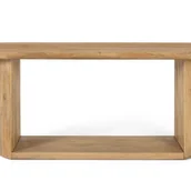 Stoły - Stół owalny z drewna manguier 210 cm - miniaturka - grafika 1