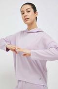 Bluzy damskie - Fila bluza dresowa Crivitz kolor fioletowy z kapturem gładka - miniaturka - grafika 1