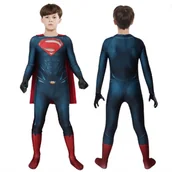 Stroje karnawałowe - Strój Kostium Przebranie Superman Super Man Na Bal Karnawał 140 / 146 - miniaturka - grafika 1