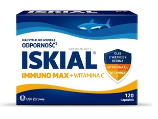 Iskial Immuno Max + Witamina C x 120 kaps - Przeziębienie i grypa - miniaturka - grafika 1