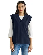 Swetry damskie - Street One Damski sweter, Deep Blue, 38 - miniaturka - grafika 1